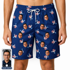 Men's Reel Rapture Custom Face Beach Shorts