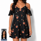 Women's Peach Please Custom Face Off-Shoulder Dress