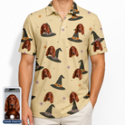 Men's Spellbound Spires Custom Dog Face Polo Shirt