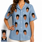 Women's Carat Chaos Custom Face Hawaiian Shirt