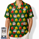 Men's Ringing Revelry Custom Cat Face Hawaiian Shirt