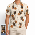 Men's Lantern Laughs Custom Dog Face Polo Shirt