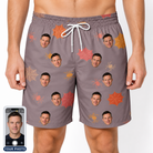 Men's Silken Scare Custom Face Beach Shorts
