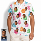 Men's Strobe Sweethearts Custom Face Polo Shirt
