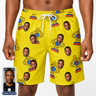 Men's Father’s Day Dynasty Custom Face Beach Shorts