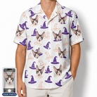 Men's Cauldron Crowns Custom Cat Face Hawaiian Shirt