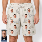 Men's Talon Toast Custom Face Beach Shorts