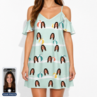 Women's Beach Ballad Custom Face Off-Shoulder Dress