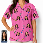 Women's Loft Legends Custom Face Hawaiian Shirt