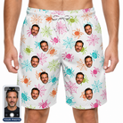 Men's Threaded Thrills Custom Face Beach Shorts