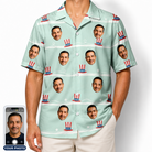 Men's Sam's Sparkle Custom Face Hawaiian Shirt