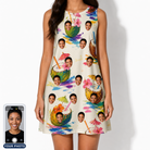 Women's Sundown Swizzles Custom Face Tank Dress