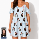 Women's Heart Hitch Custom Face Off-Shoulder Dress