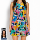 Women's Sushi Safari Custom Face Tank Dress