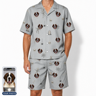 Men's Tombstone Tango Custom Dog Face Shirt & Shorts Set