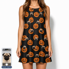 Women's Frightlight Fancies Custom Dog Face Tank Dress