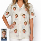 Women's Bivalve Bounce Custom Face Hawaiian Shirt