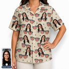 Women's Indie Optics Custom Face Hawaiian Shirt
