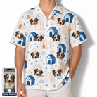 Men's Yap Yurts Custom Dog Face Hawaiian Shirt