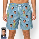 Men's Sea Pony Society Custom Face Beach Shorts