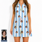 Women's Bauble Ballet Custom Face V-Neck Dress