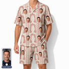 Men's Beach Bouquet Custom Face Shirt & Shorts Set