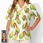 Women's Cob Together Custom Face Hawaiian Shirt