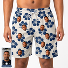 Men's Deco Garden Custom Face Beach Shorts