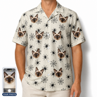 Men's Tangle Terror Custom Cat Face Hawaiian Shirt