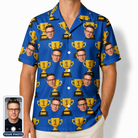 Men's Number One Custom Face Hawaiian Shirt