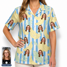 Women's Peel Appeal Custom Face Hawaiian Shirt