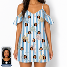 Women's Spinner Spritz Custom Face Off-Shoulder Dress