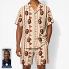 Men's Home Huddle Custom Face Shirt & Shorts Set
