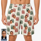 Men's Bowtiful Bundles Custom Face Beach Shorts