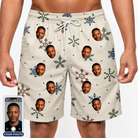 Men's Tinsel Tumble Custom Face Beach Shorts