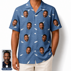 Men's Mako Minnows Custom Face Hawaiian Shirt