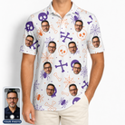 Men's Skull Shuffle Custom Face Polo Shirt