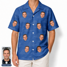 Men's Briny Bliss Custom Face Hawaiian Shirt