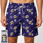 Men's Bone Appétit Custom Dog Face Beach Shorts