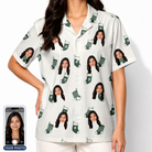 Women's Gifts Afoot Custom Face Hawaiian Shirt