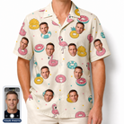 Men's Rosy Rafties Custom Face Hawaiian Shirt