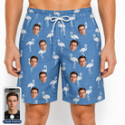 Men's Plume Parade Custom Face Beach Shorts