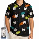 Men's Frisbee Flingers Custom Dog Face Polo Shirt