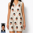 Women's Creek Chic Custom Face V-Neck Dress