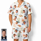 Men's Clownfish Comedy Custom Face Shirt & Shorts Set