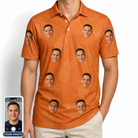 Men's Pineapple Jukebox Custom Face Polo Shirt