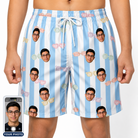 Men's Henhouse Hues Custom Face Beach Shorts