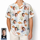 Men's Clownfish Comedy Custom Face Hawaiian Shirt
