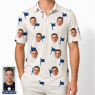 Men's Pin High Custom Face Polo Shirt