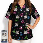 Women's Moonlit Millinery Custom Cat Face Hawaiian Shirt